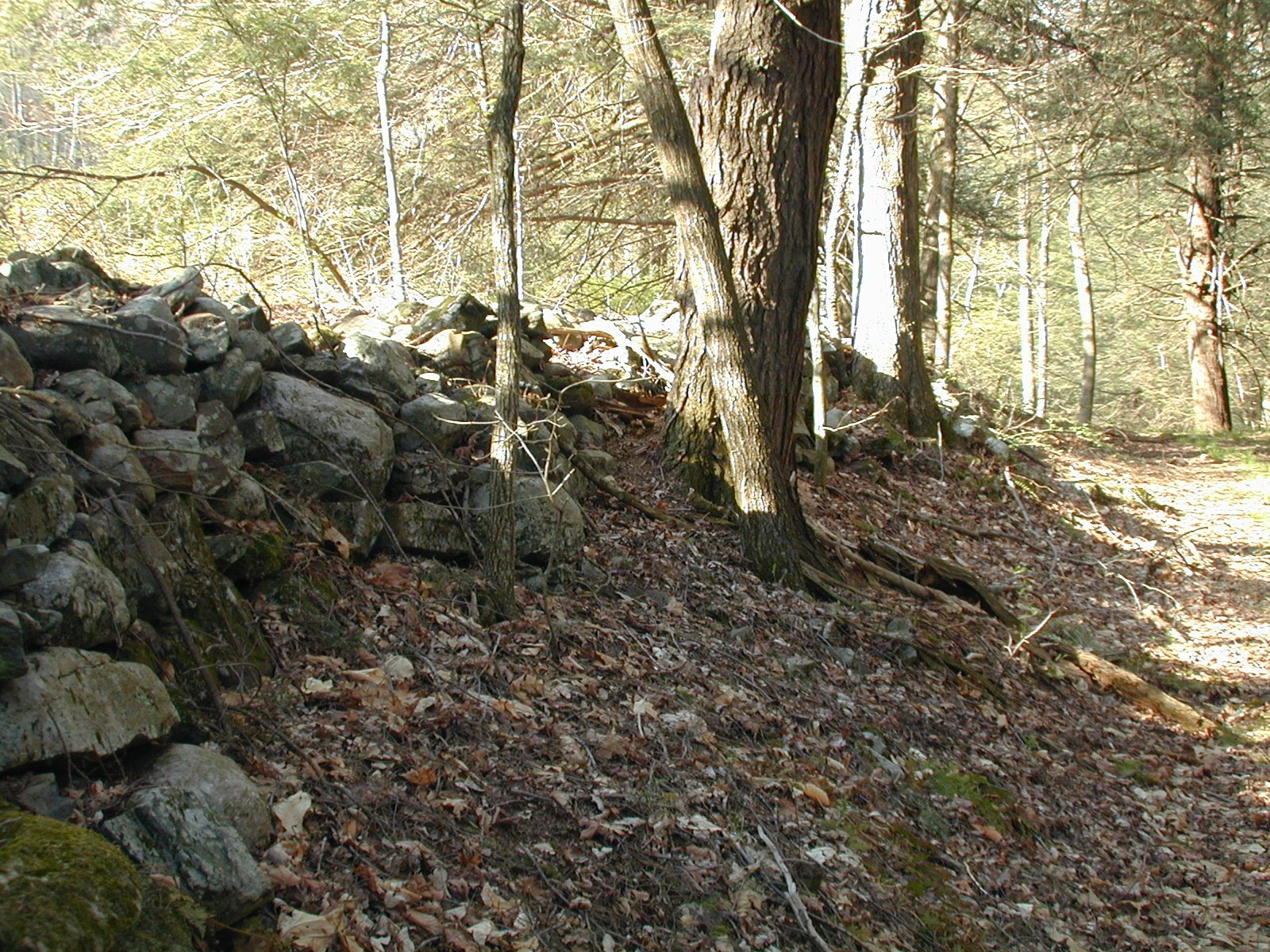 Stonework along pike north of Millbrook